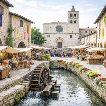 Lavanda ad Assisi e Medioevo a Bevagna, cuore Umbria